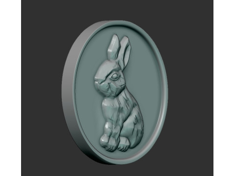 Rabbit coin 3D Принт Модель