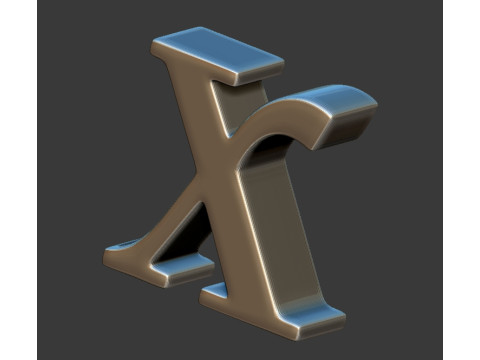 Alphabet Cyrillic 3D Принт Модель