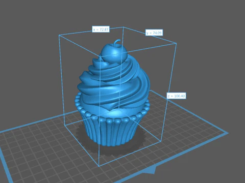 Bolo Modelo de Impressão 3D