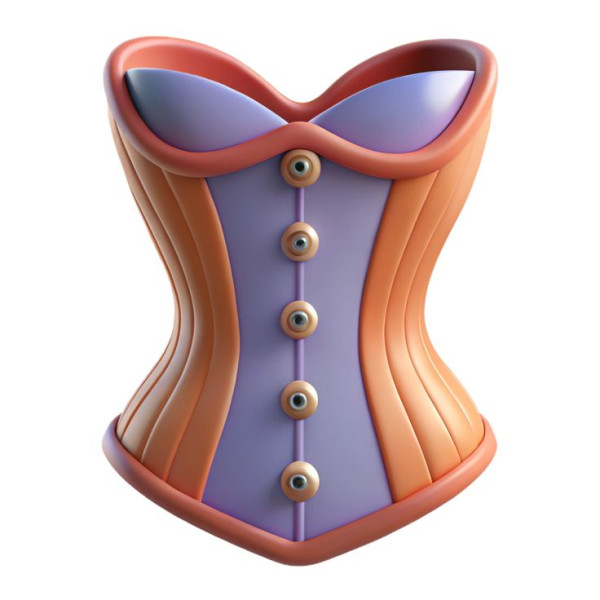 Corset 3D Принт Модель .c4d .max .obj .3ds .fbx .stl .blend