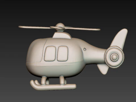 Helicopter 3D Model