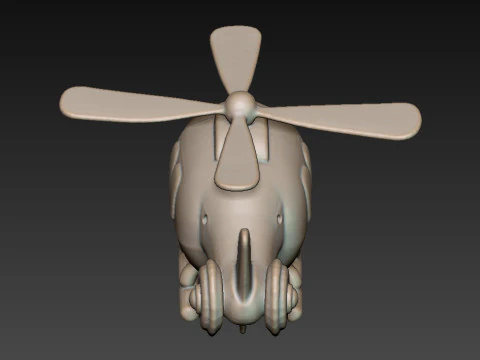 Helicopter 3D Model