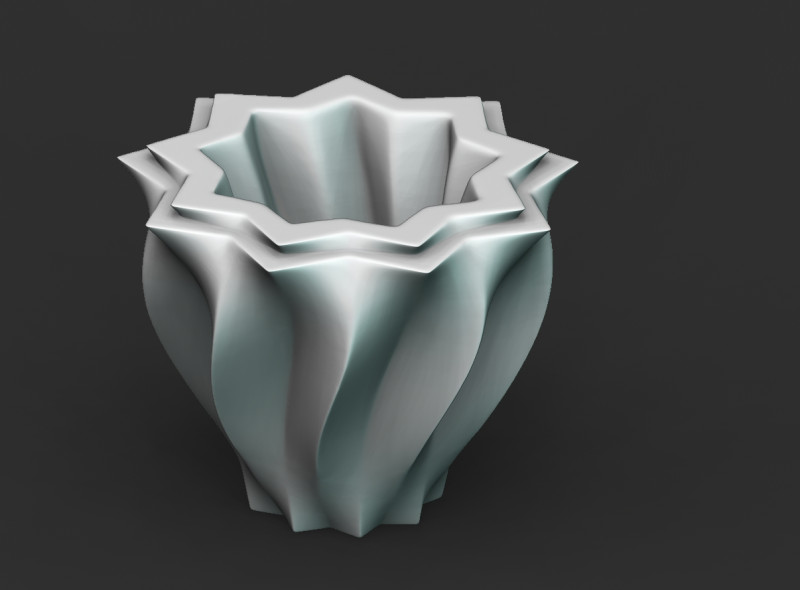 Vase 3D 打印模型 .c4d .max .obj .3ds .fbx .stl .blend