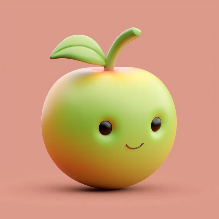 Apple 3D Print Model .c4d .max .obj .3ds .fbx .stl .blend 