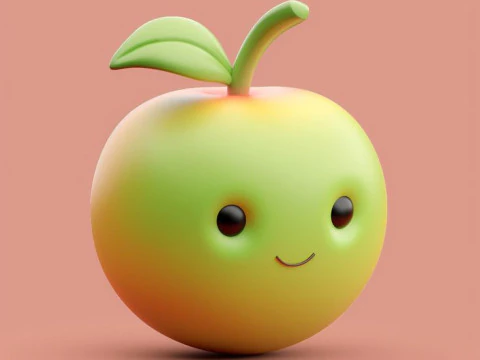 Manzana Modelo de impresión 3D