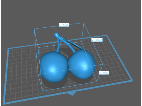 चेरी 3D प्रिंट मॉडल