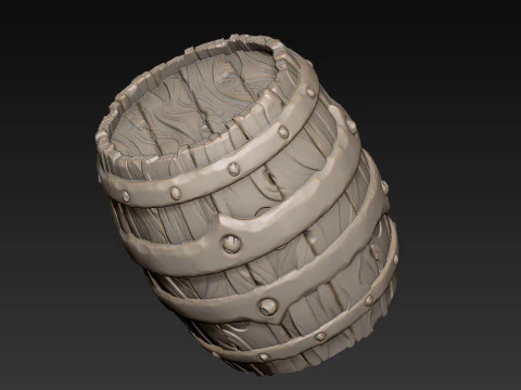 Barrel 3D Print Model