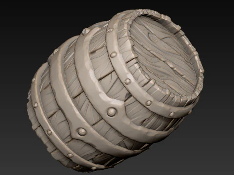 Barrel 3D Print Model