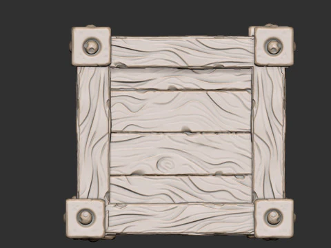 Crate 3D Model