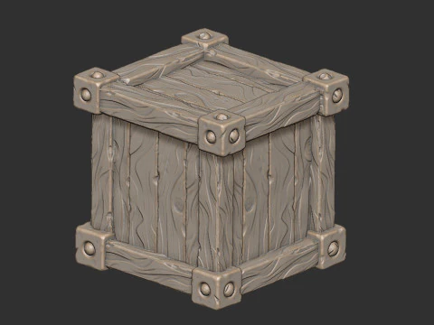 Crate 3D Model