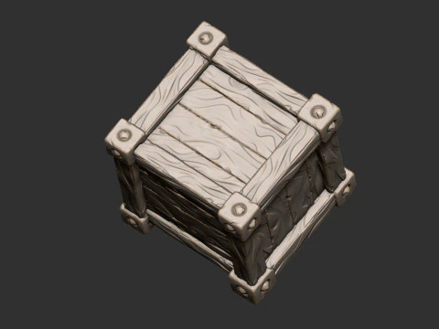 Crate 3D Model