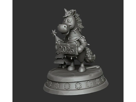 Red fire horse 2026 3D Print Model