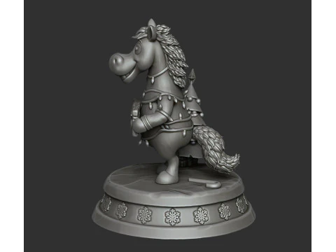 Red fire horse 2026 3D Print Model