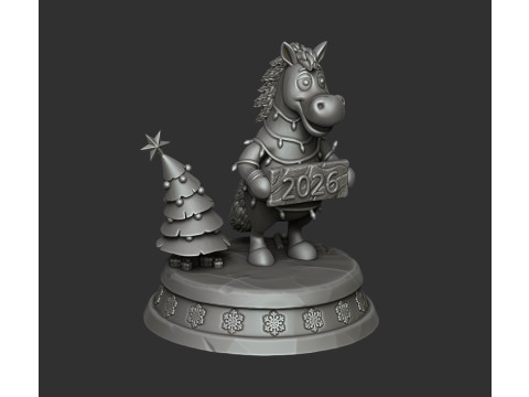 Czerwony ognisty koń 2026 Model do druku 3D