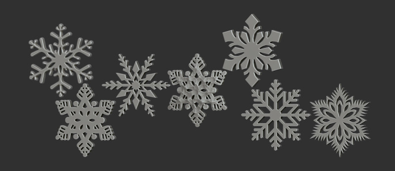 Kar tanesi 3D Model .c4d .max .obj .3ds .fbx .stl .blend 