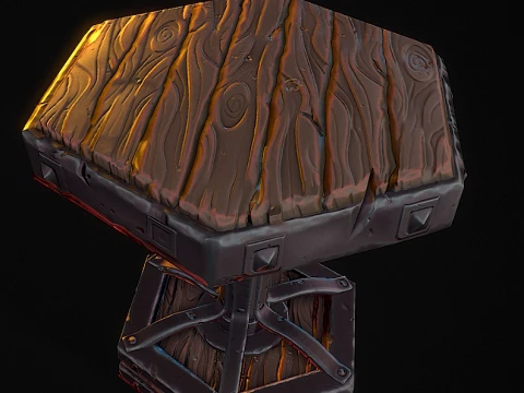 Stylized table 3D Print Model
