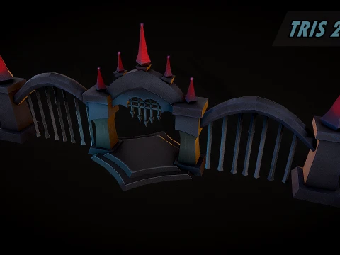Gothic Gate 3D Model