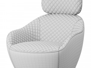 Roche Bobois Bergamote armchair 3D 모델