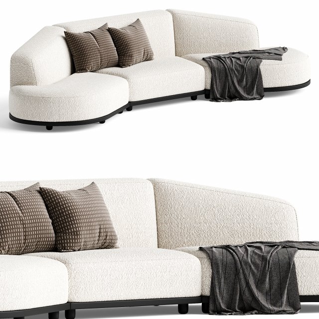 Arcolor Sofa 3D Model .c4d .max .obj .3ds .fbx .stl .blend 