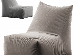 Trule Standard Outdoor Friendly Bean Bag Chair Lounger 3Dモデル