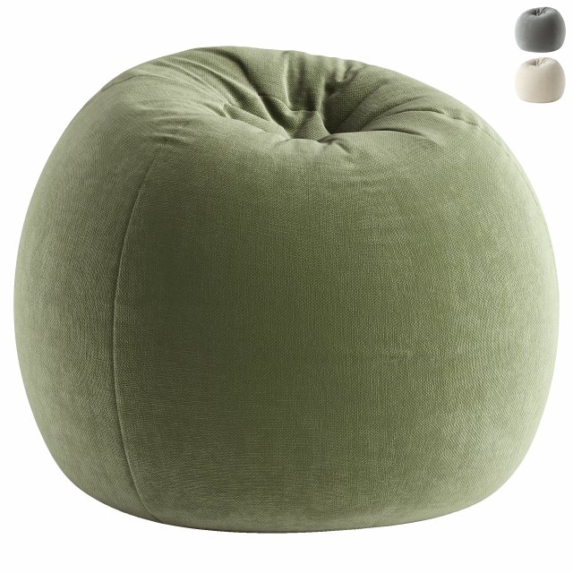 Newalla Large Classic Bean Bag Modello 3D .c4d .max .obj .3ds .fbx .stl .blend 