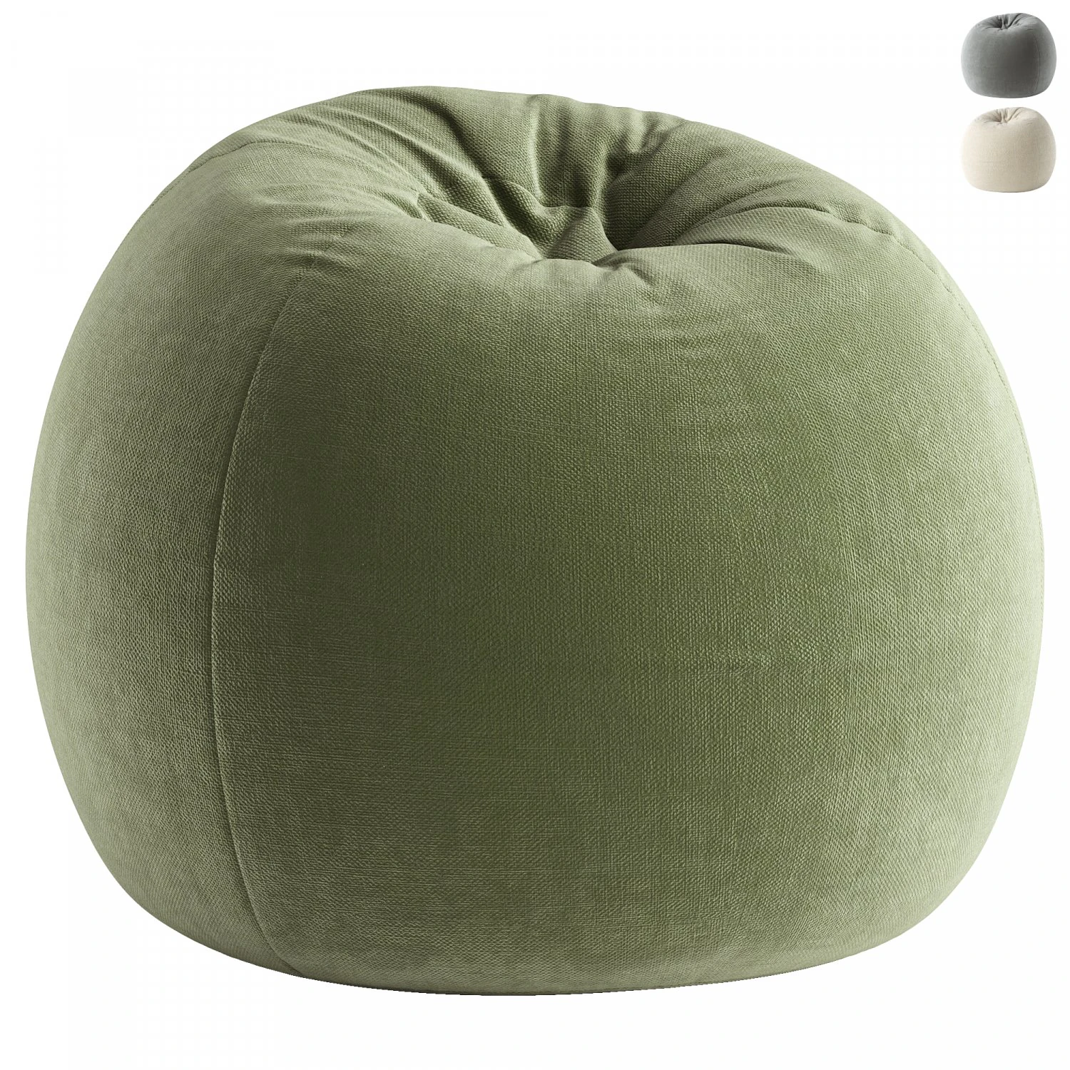 Newalla Large Classic Bean Bag 3D Model .c4d .max .obj .3ds .fbx .stl .blend 