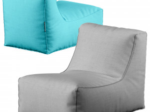 Trule Large Outdoor Friendly Bean Bag Chair Lounger 3D Model