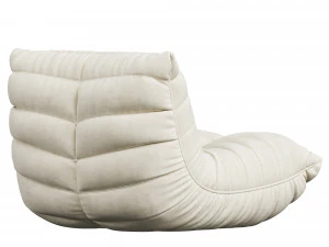 Suede Armless Bean Bag Chair 3D Model