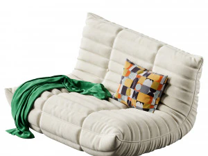 McCullen Armless Bean Bag Sofa 3D Model