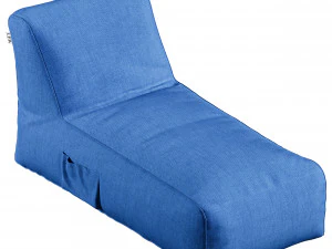 Large Microfiber Bean Bag Lounger by LEA Unlimited Inc 3D Model