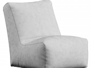 Bean bag Seat Riviera Aquamarine 3D Model