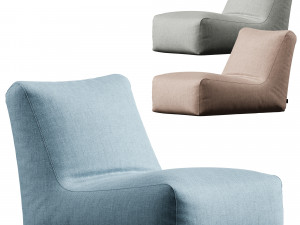 Bean bag Lounge Riviera Cacao 3D Model