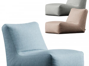 Zitzak Lounge Riviera Cacao 3D Model