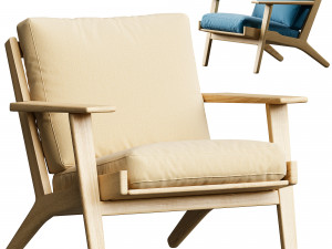 Bean bag Lounge Riviera Cacao 3D Model