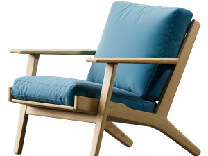 Bean bag Lounge Riviera Cacao 3D Model