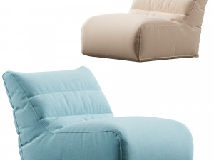 Sunbrella Outdoor Bean Bags 3D Model