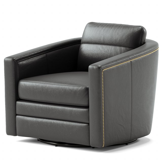 Olivar Swivel Barrel Chair 3D 모델 .c4d .max .obj .3ds .fbx .stl .blend 