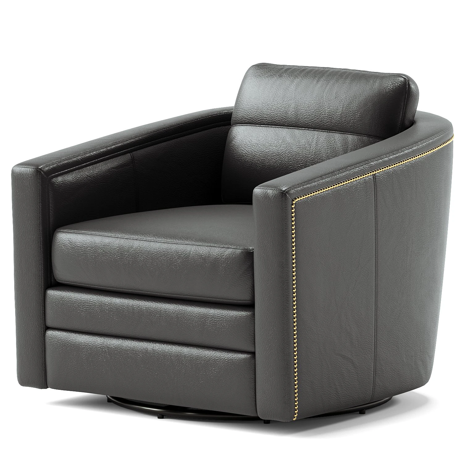 Olivar Swivel Barrel Chair 3D Model .c4d .max .obj .3ds .fbx .stl .blend