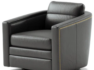 Olivar Swivel Barrel Chair 3D Model