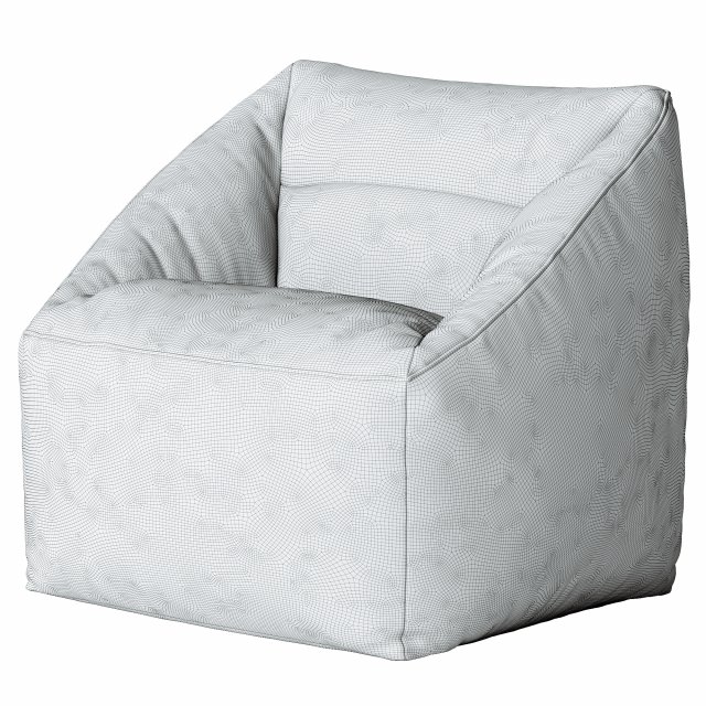 Better Homes Gardens Dream Bean Patio Bean Bag Chair 3D Model in