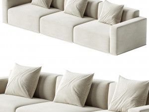 Develius modular sofa Configuration D 3D मॉडल
