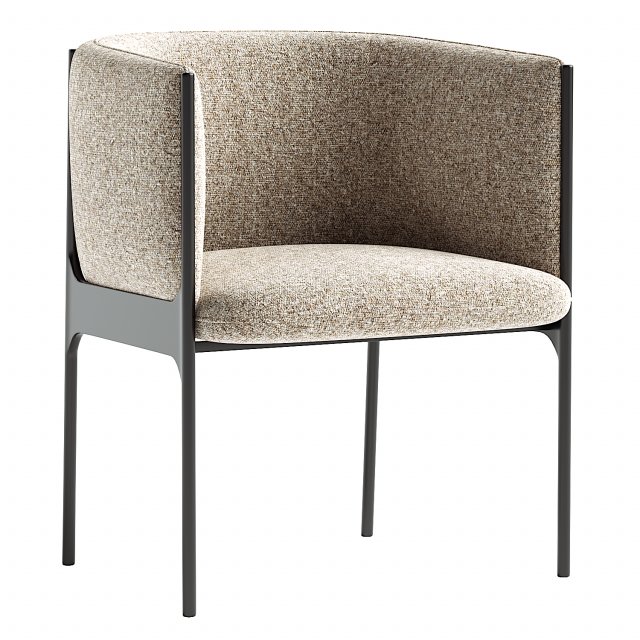 Sepal Dining Chair Model 3D .c4d .max .obj .3ds .fbx .stl .blend 