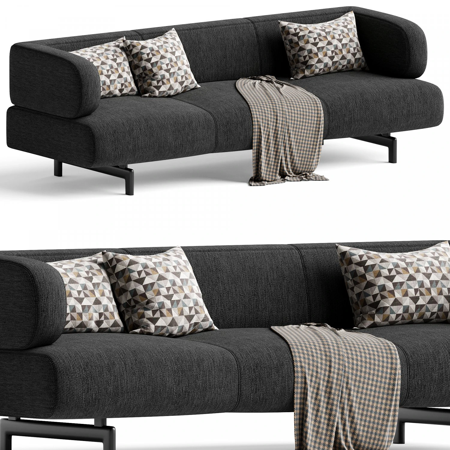 Soren Sofa 3D Model .c4d .max .obj .3ds .fbx .stl .blend 