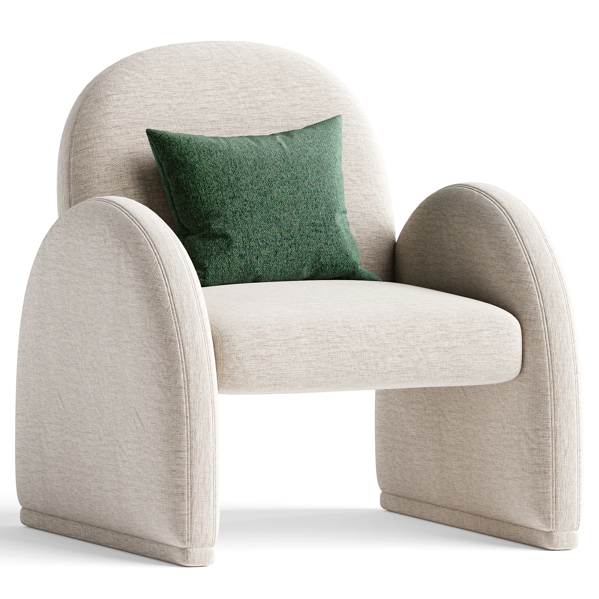 Nicola Chair 3D Model .c4d .max .obj .3ds .fbx .stl .blend 