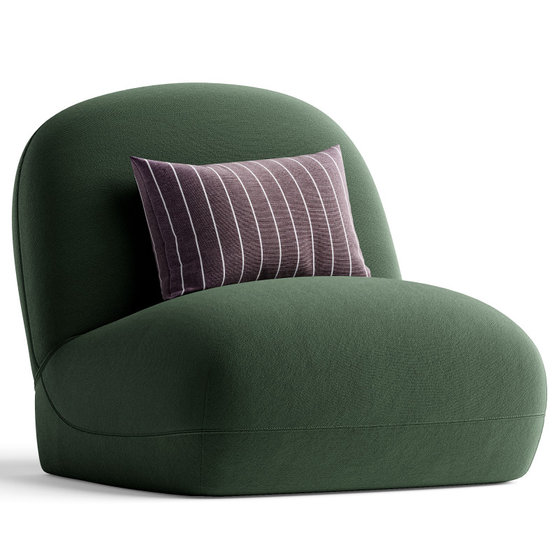 Tangyuan Lounge Chair 3D Модель .c4d .max .obj .3ds .fbx .stl .blend 