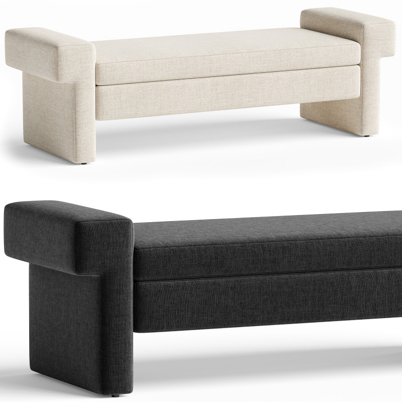 Jada Bench 3D Model .c4d .max .obj .3ds .fbx .stl .blend 