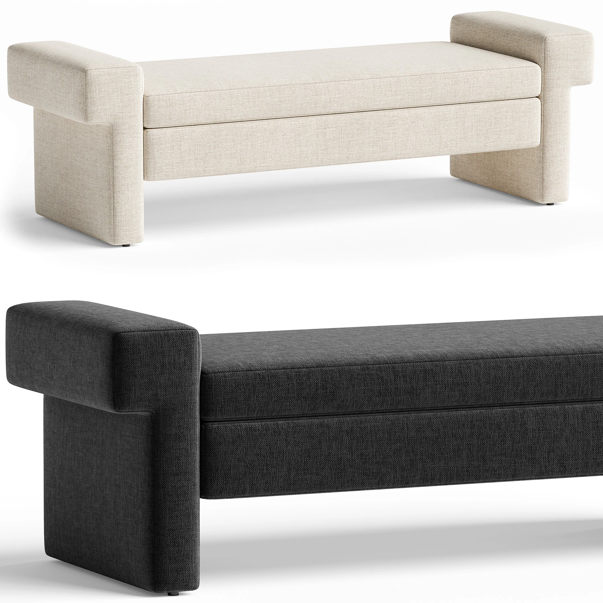 Jada Bench 3D Model .c4d .max .obj .3ds .fbx .stl .blend 