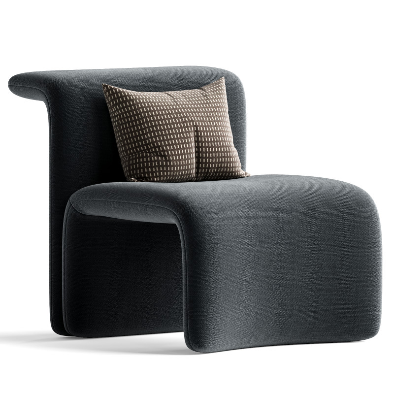 Michel Boyer - Pair of Chairs 3D Model .c4d .max .obj .3ds .fbx .stl .blend 