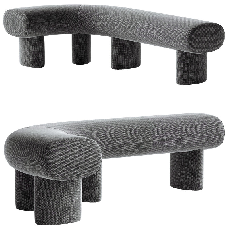 Litho Bench Model 3D .c4d .max .obj .3ds .fbx .stl .blend 