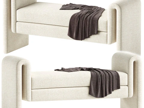 Panchina del lungomare Modello 3D